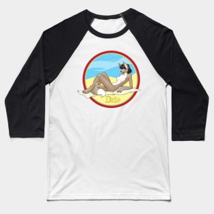 Miko on the Beach Baseball T-Shirt